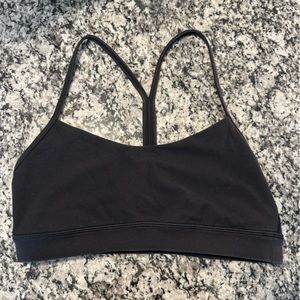 Black Lululemon Flow Y Bra